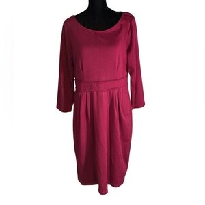 Mossimo long sleeve dress - burgundy